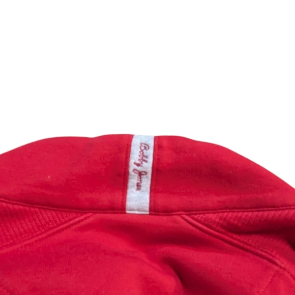 Bobby Jones Red Long Sleeve Quarter Zip Sweater size XL Golf Preppy - Picture 4 of 8